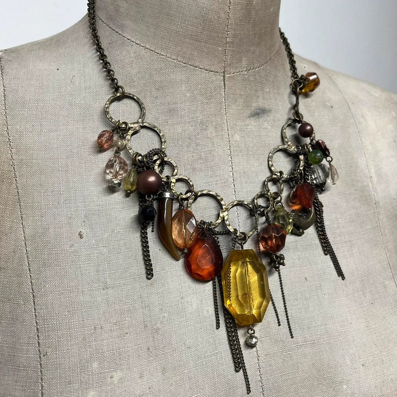 Charm bead hippie pendant