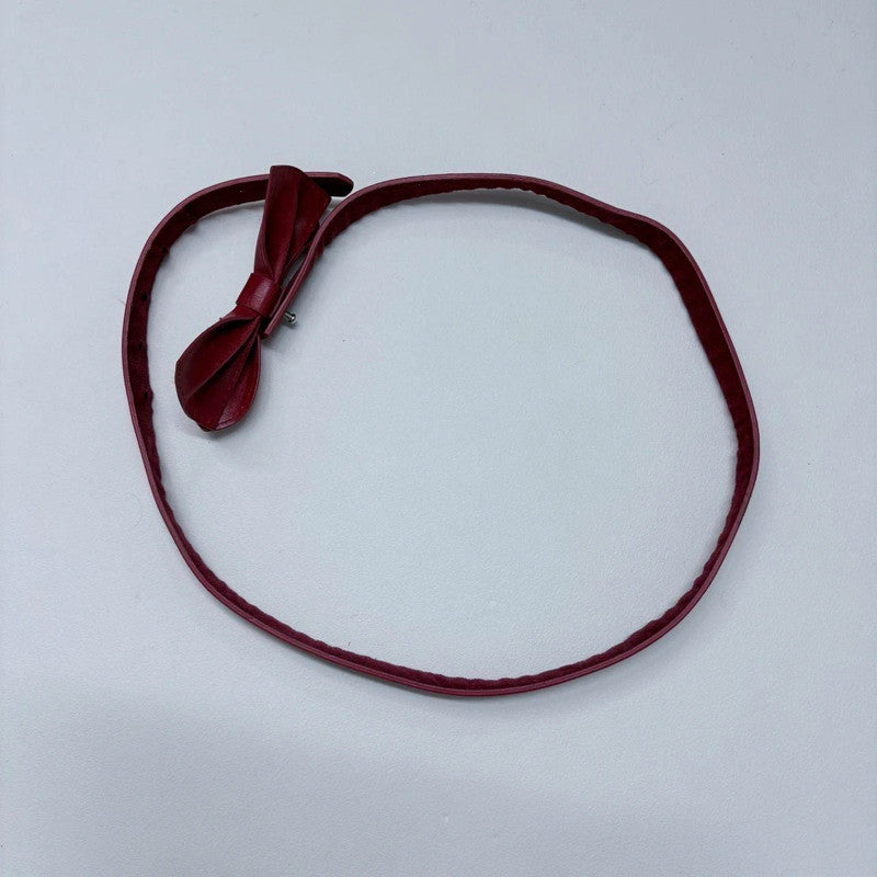 red bow waist belt
