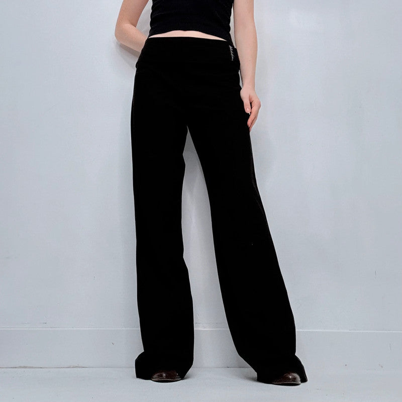 black cop copine wide leg trousers