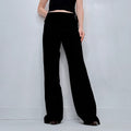 black cop copine wide leg trousers