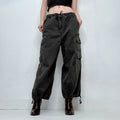 Jean Paul Gaultier oversized baggy low rise drawstring trousers
