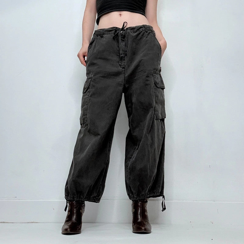 Jean Paul Gaultier oversized baggy low rise drawstring trousers