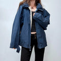 Nautica navy oversized windbreaker jacket