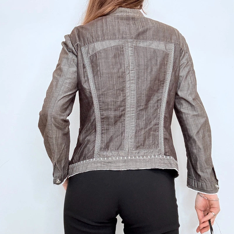 Marithé + François Girbaud fitted utility grunge jacket