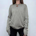 grey distressed diesel jumper
