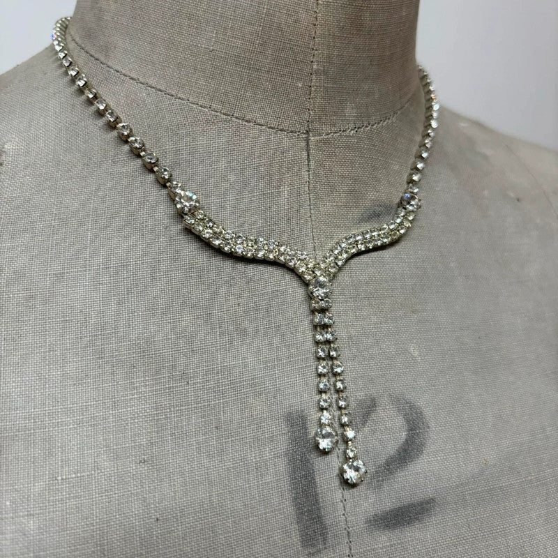 Diamante regency 90s necklace