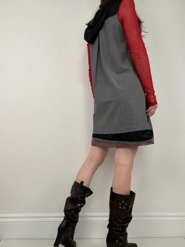 Cop Copine long sleeve a-line grunge mini dress