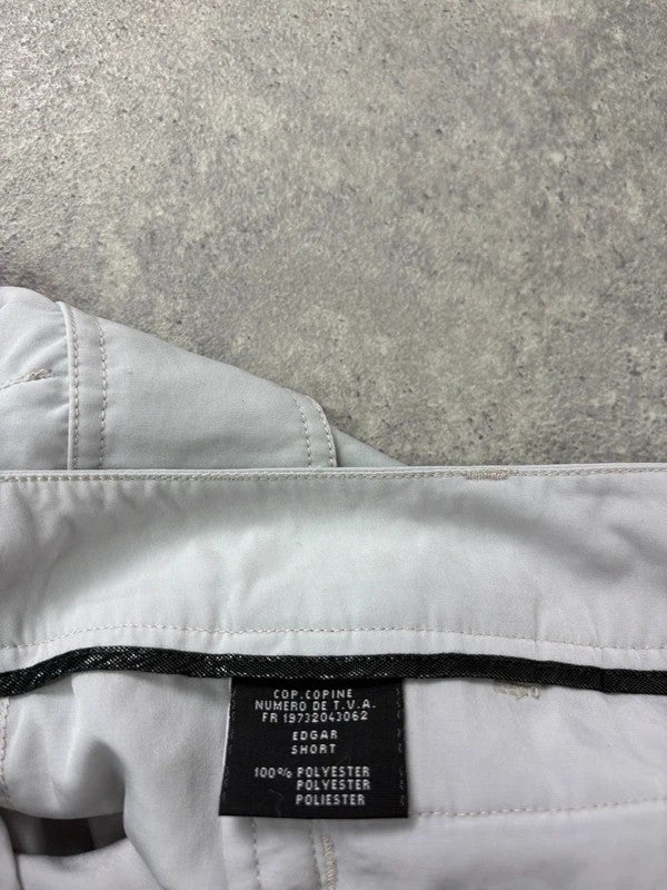 Cop Copine baby blue pleated cargo shorts