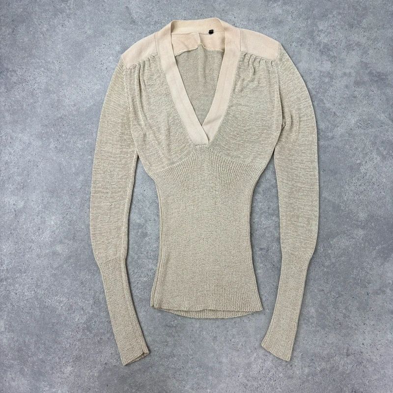 Long sleeve slouchy knit t-shirt