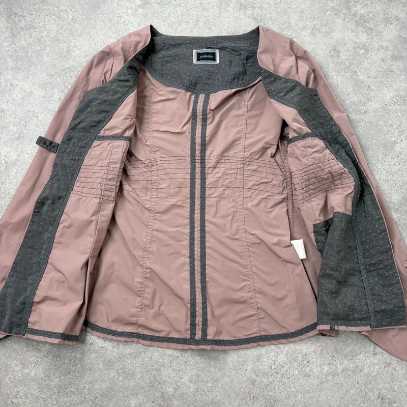 pink structured flared engineered shirt
