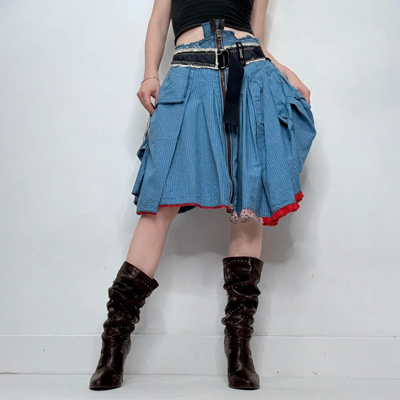 archival deconstructed Marithé + François Girbaud skirt