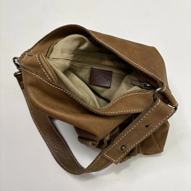 tan leather western bag