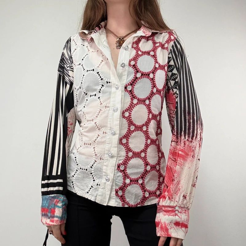 Save the Queen Embroidered Graphic printed Shirt