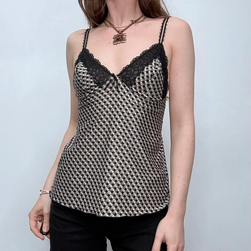 floaty lace printed cami
