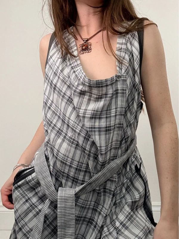 Cop Copine tartan checked