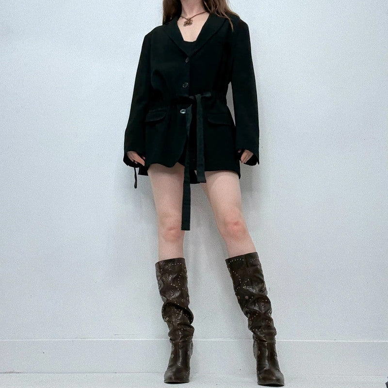 black moschino blazer dress