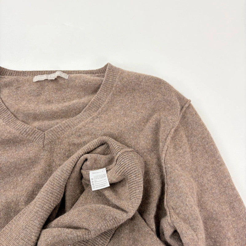 Brown cashmere slouchy jumper