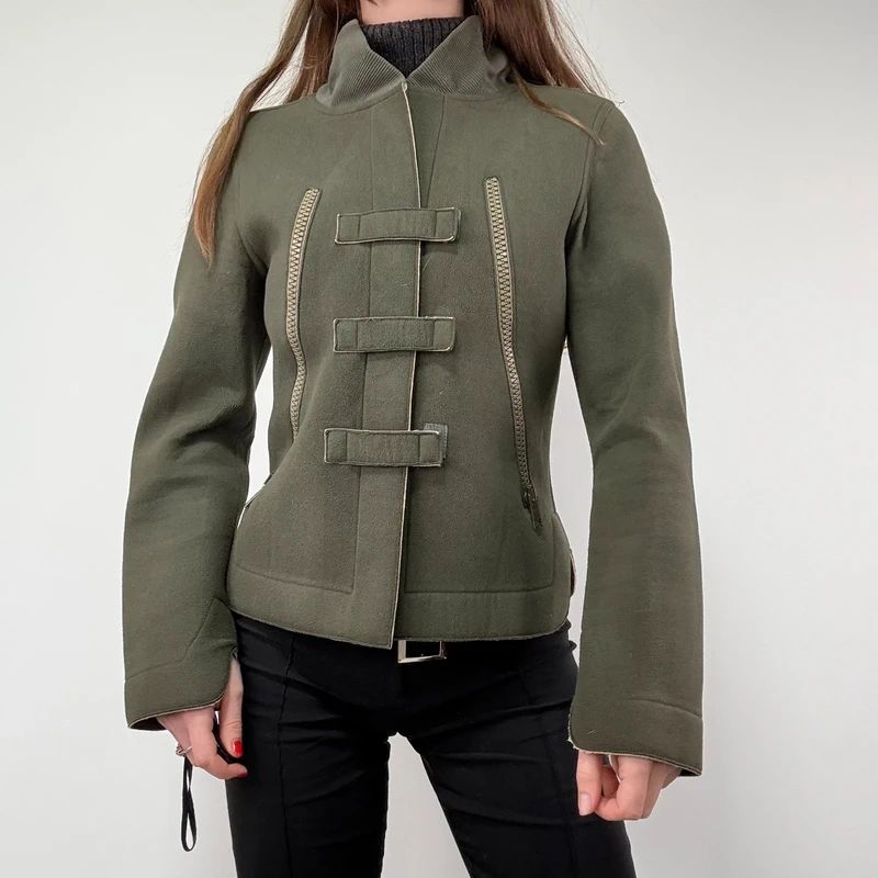 Khaki Cop Copine military jacket