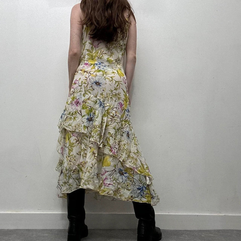 ruffle floral summer dress