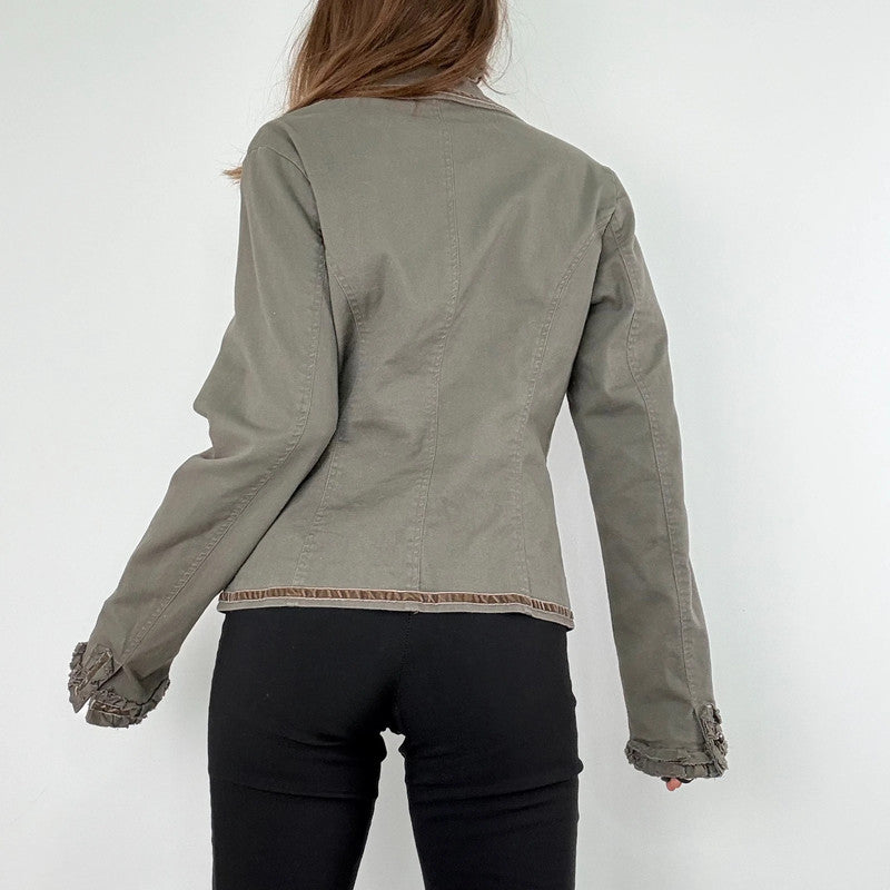 Napoleonic flared khaki jacket