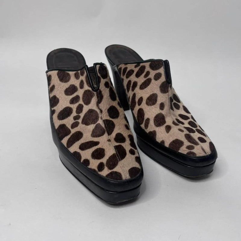 pony hair cow hide mule heels