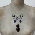 coquette gemstone necklace