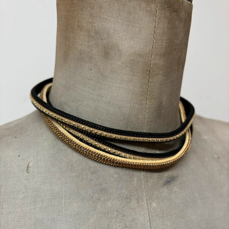 gothic grunge layered choker necklace