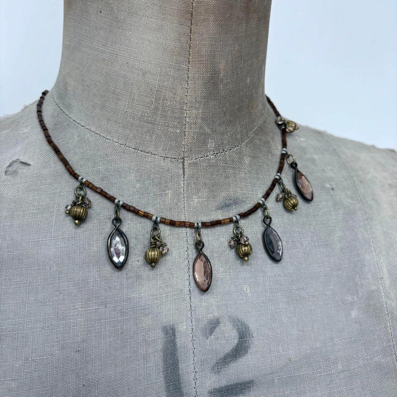 beaded fairy necklace