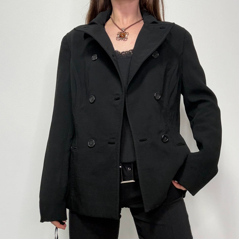 Black Ralph Lauren purple label silk and wool jacket