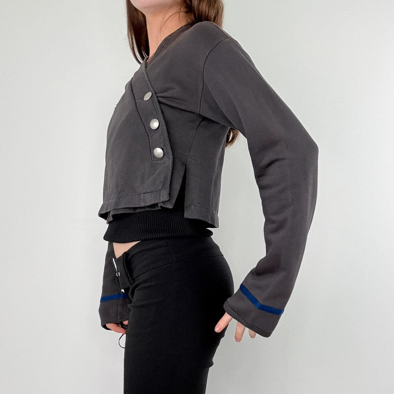 Cop Copine cropped asymmetric jacket