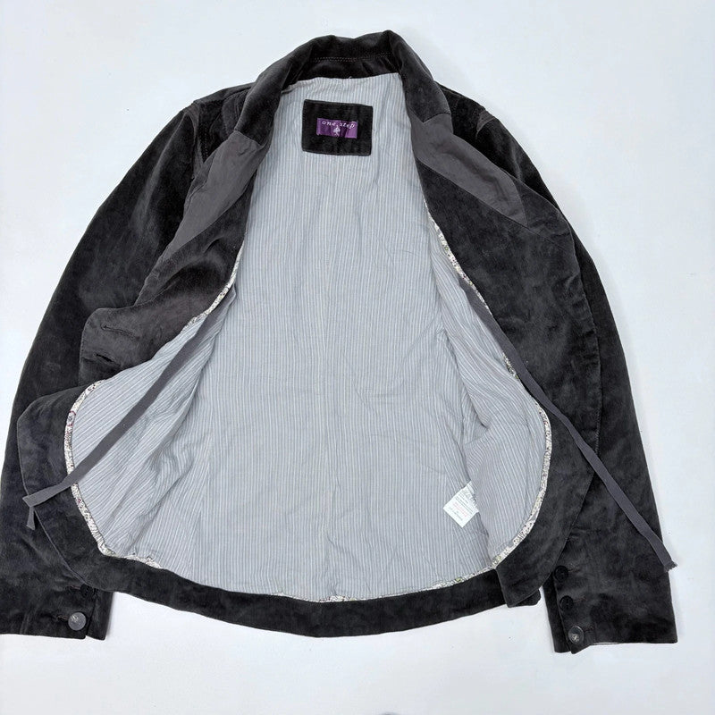 flared asymmetric military jacket