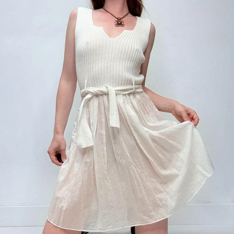 cop copine white mini dress