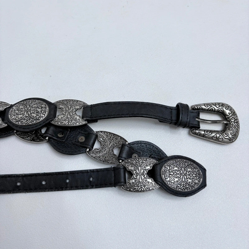 oversized chunky metal chain belt