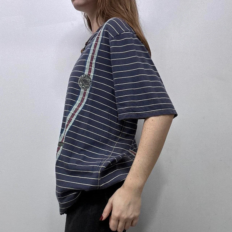 oversized navy pinstripe tshirt