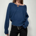 angora knitted slouchy batwing jumper