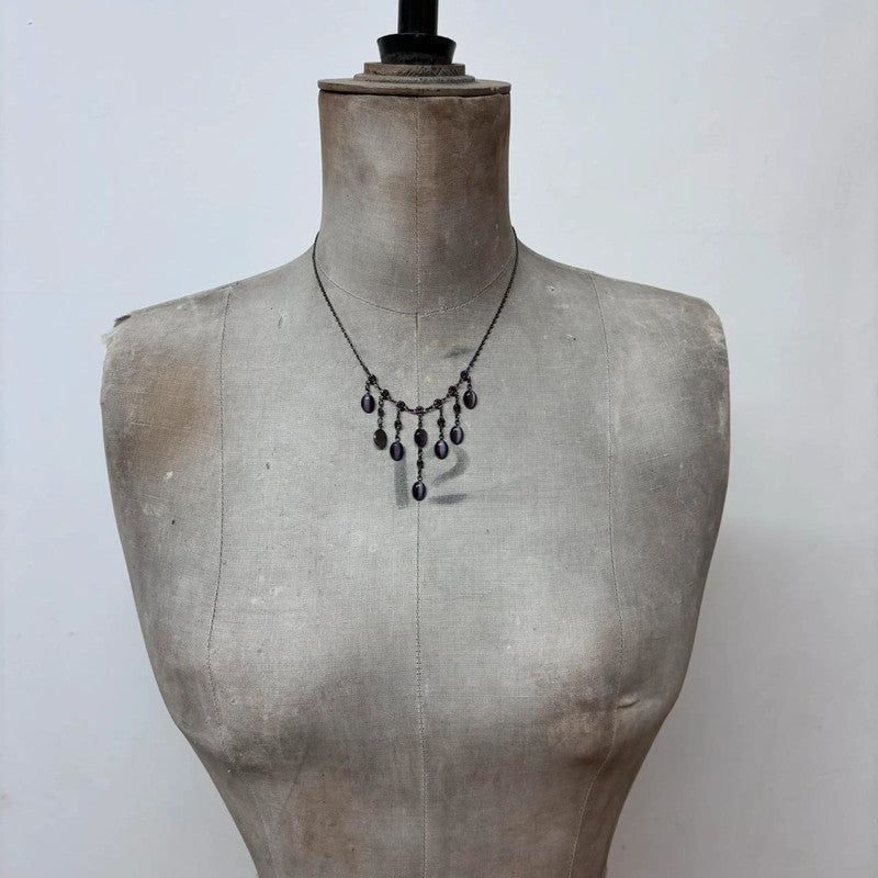 metal chandelier chain necklace