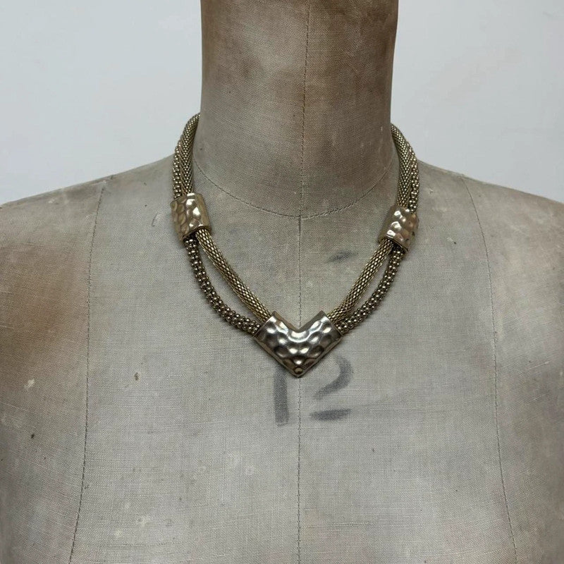 Gold chunky chain necklace
