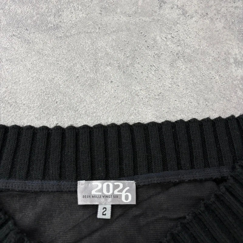 black layered mesh long sleeve slouchy rib top 2026