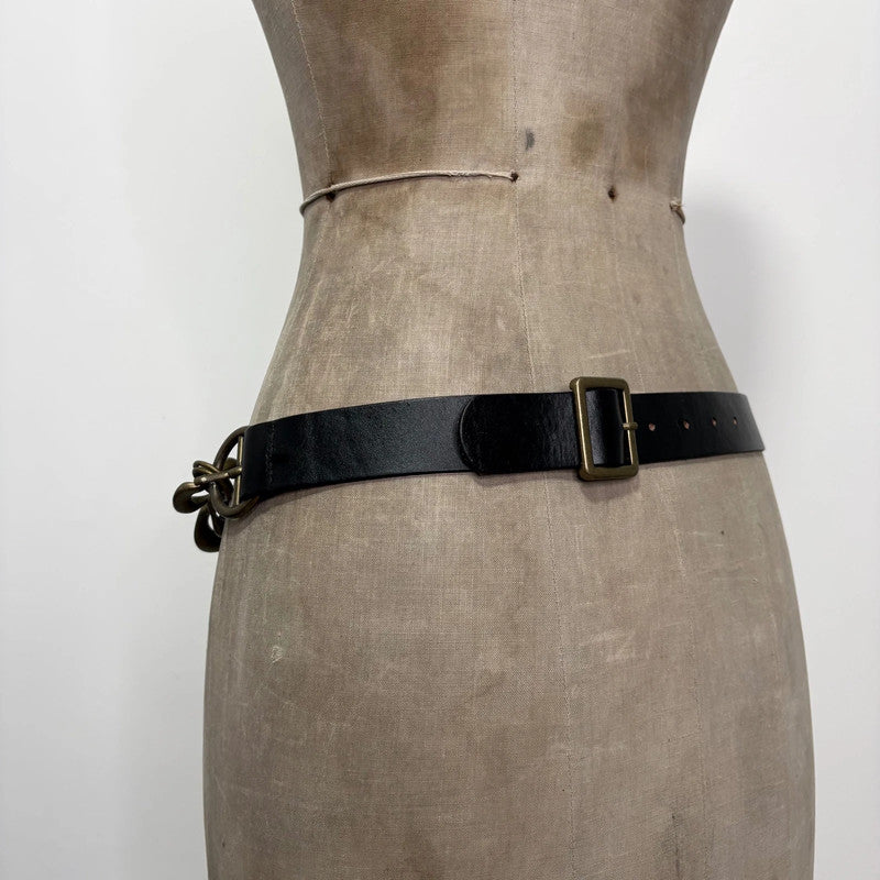brass metal chain belt