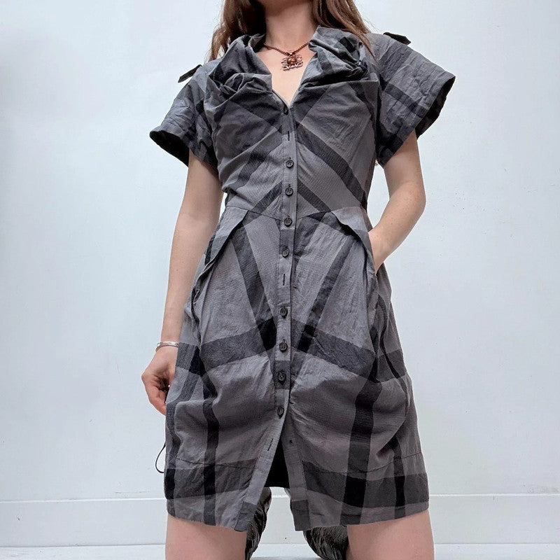 puff structured allsaints dress