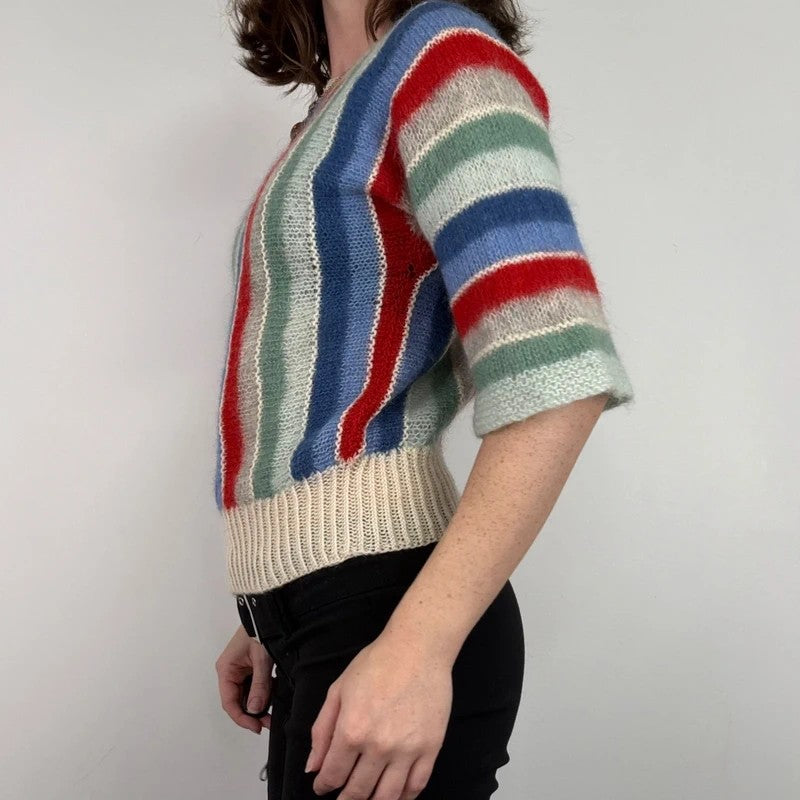 vintage 70s mohair flared jumper