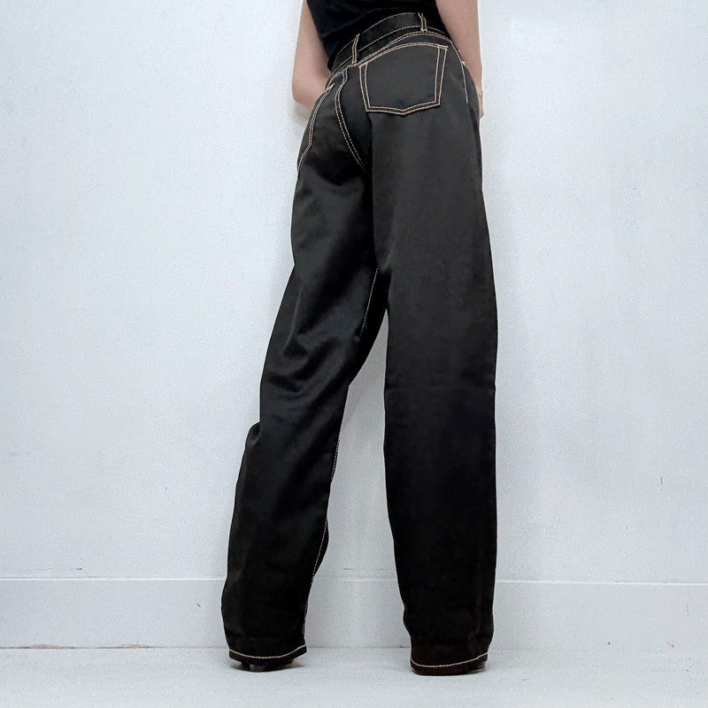 black eytys straight leg trousers