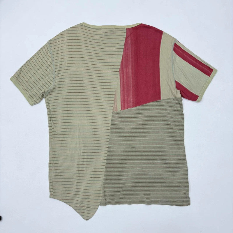Custo Barcelona pinstripe khaki t-shirt
