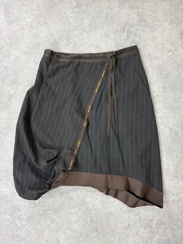 Cop Copine asymmetric puff midi skirt