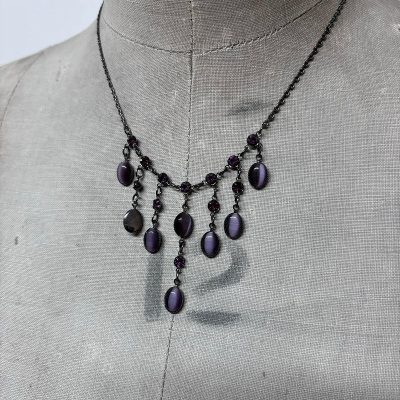 metal chandelier chain necklace