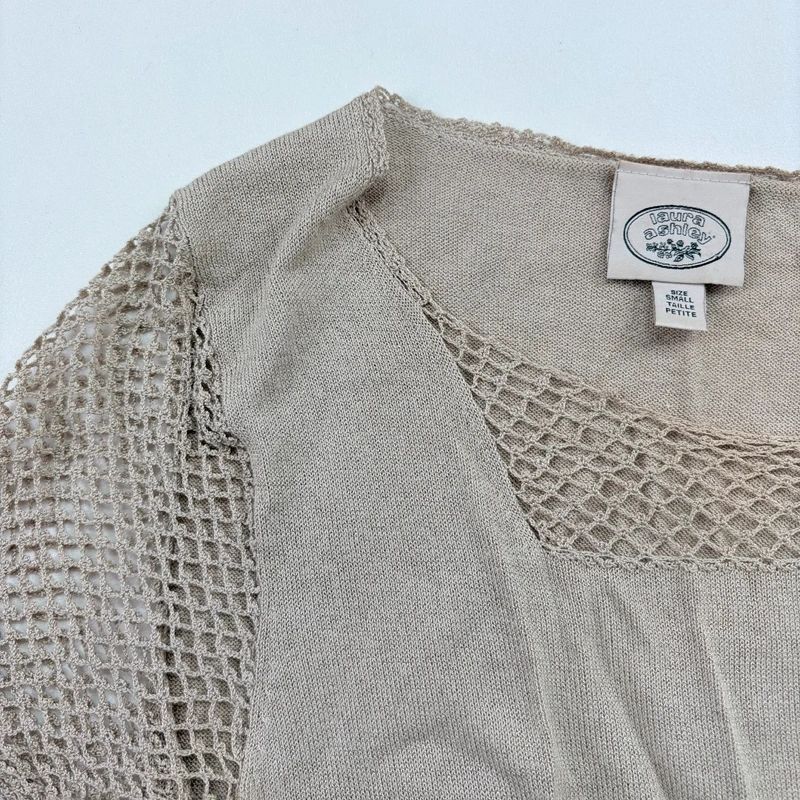 Laura Ashley Lace Knit Top