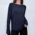 navy Sandro slouchy t-shirt