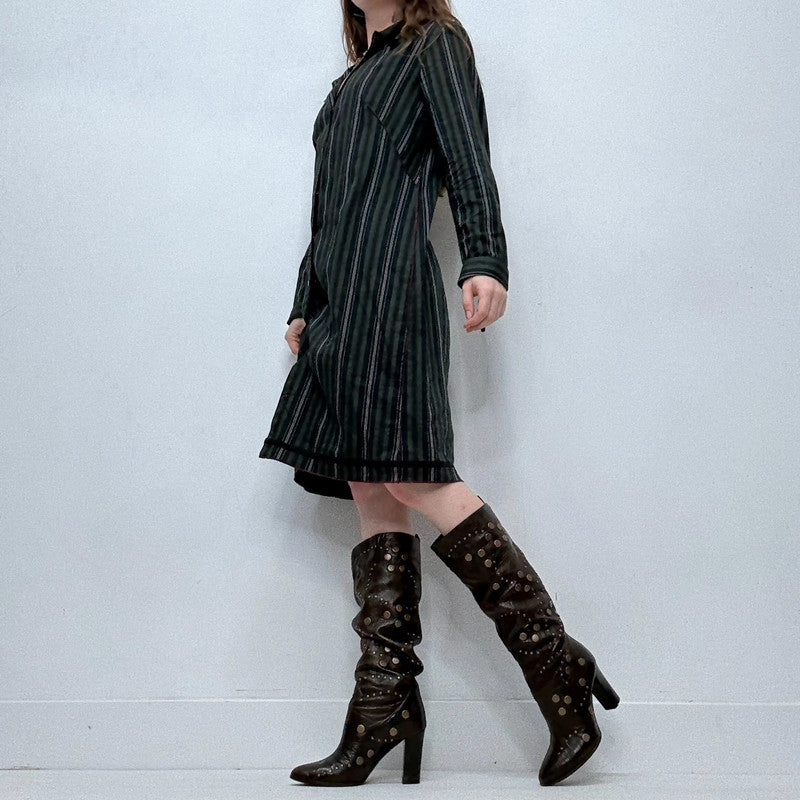 Cop Copine pinstripe shirt dress