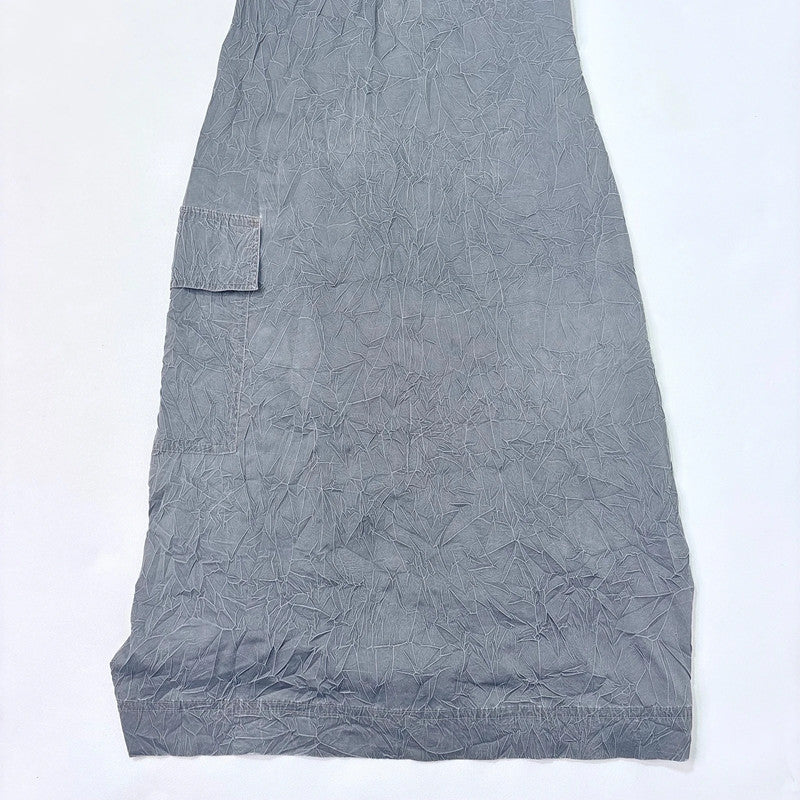 Cop copine distressed crinkle midi dress