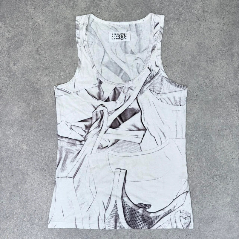 Maison Margiela graphic print vest MM6